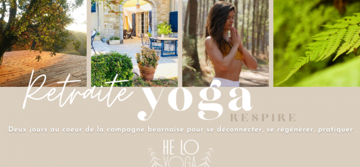 Retraite Yoga Respire dans la campagne béarnaise du 29 avril au 1er mai 2022